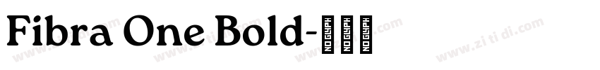 Fibra One Bold字体转换
